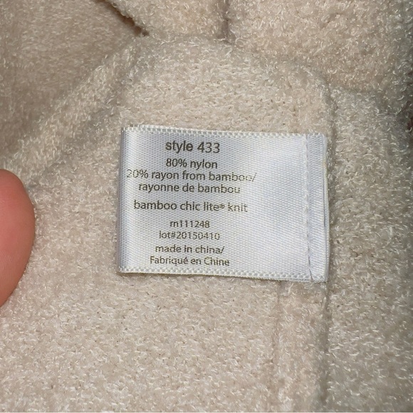 Barefoot Dreams Bamboo Chic Lite Knit Waterfall Open Front Cardigan XS/S - Picture 6 of 7